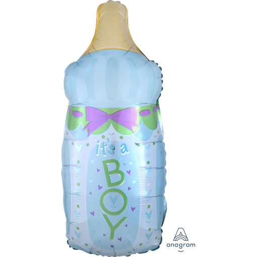Picture of BABY BOTTLE ITS A BOY FOIL BALLOON 13X31